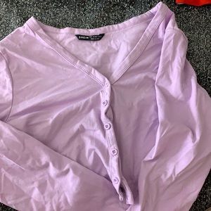 long sleeve crop top